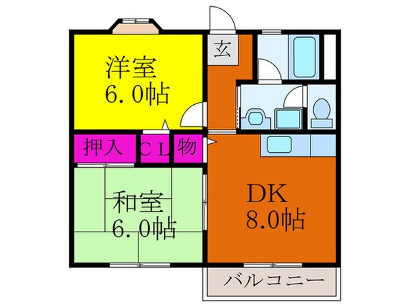 COZYハイムの物件間取画像